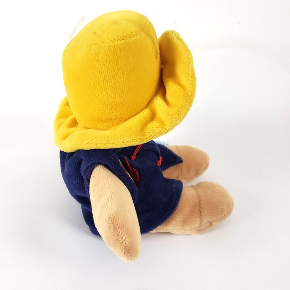 Vintage PADDINGTON BEAR Plush Kids Gifts Animal Yellow Hat Blue Coat 9” P.B 2000 - Picture 2 of 9